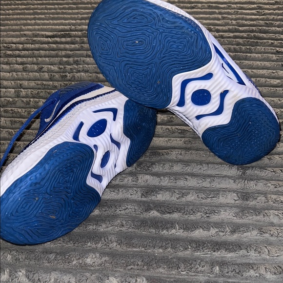 Nike Royal Blue and White Basketball Shoes main image 4